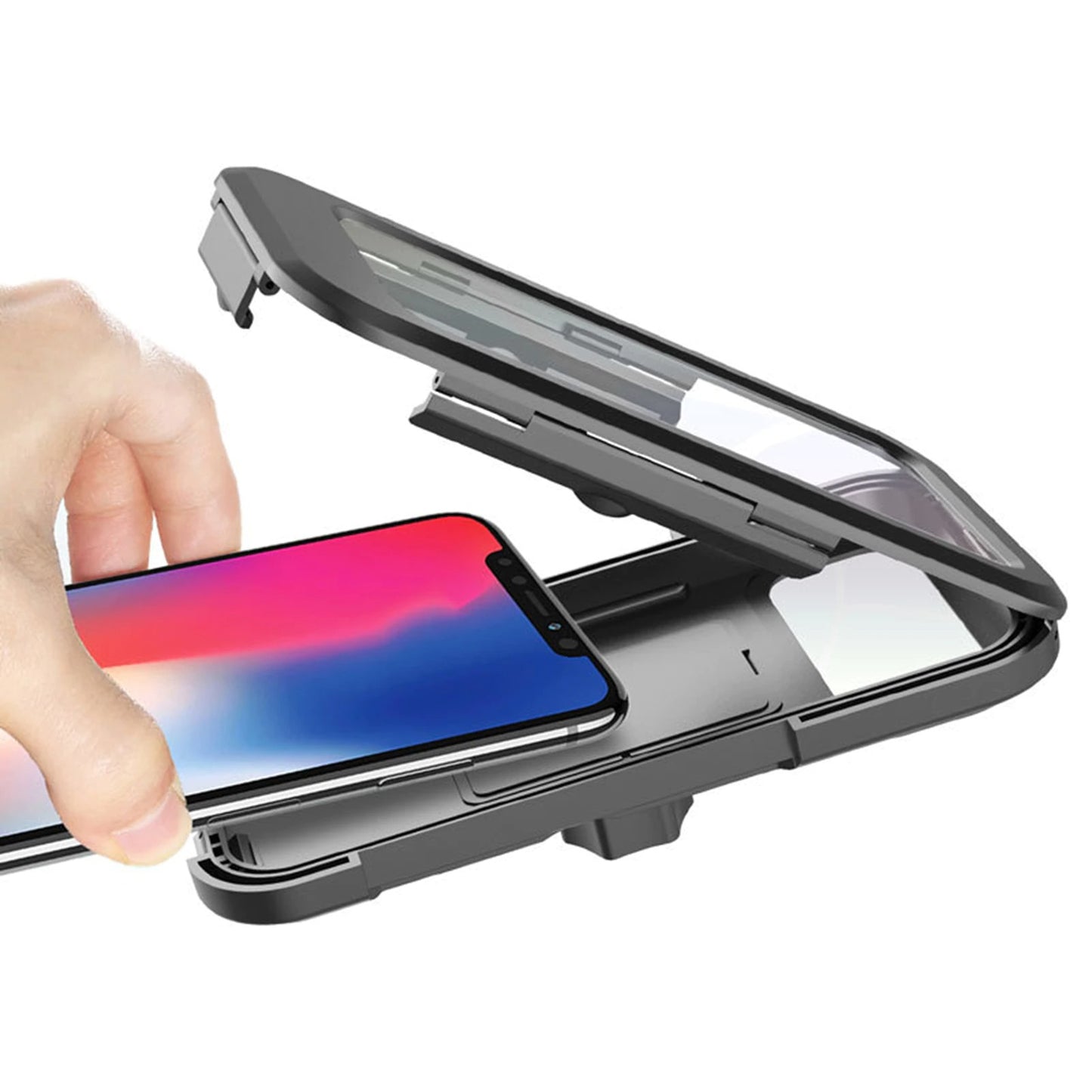 Waterproof Mobile Phone Holder for Motorcycle Bike and Bicycle 360 Rotatable Magnetic Stand
