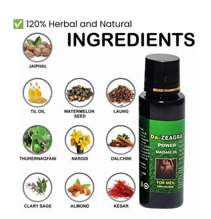 DA ZEAGRA HERBAL OIL FOR MAN