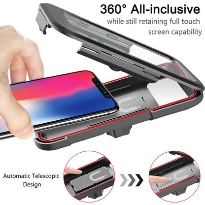 Waterproof Mobile Phone Holder for Motorcycle Bike and Bicycle 360 Rotatable Magnetic Stand